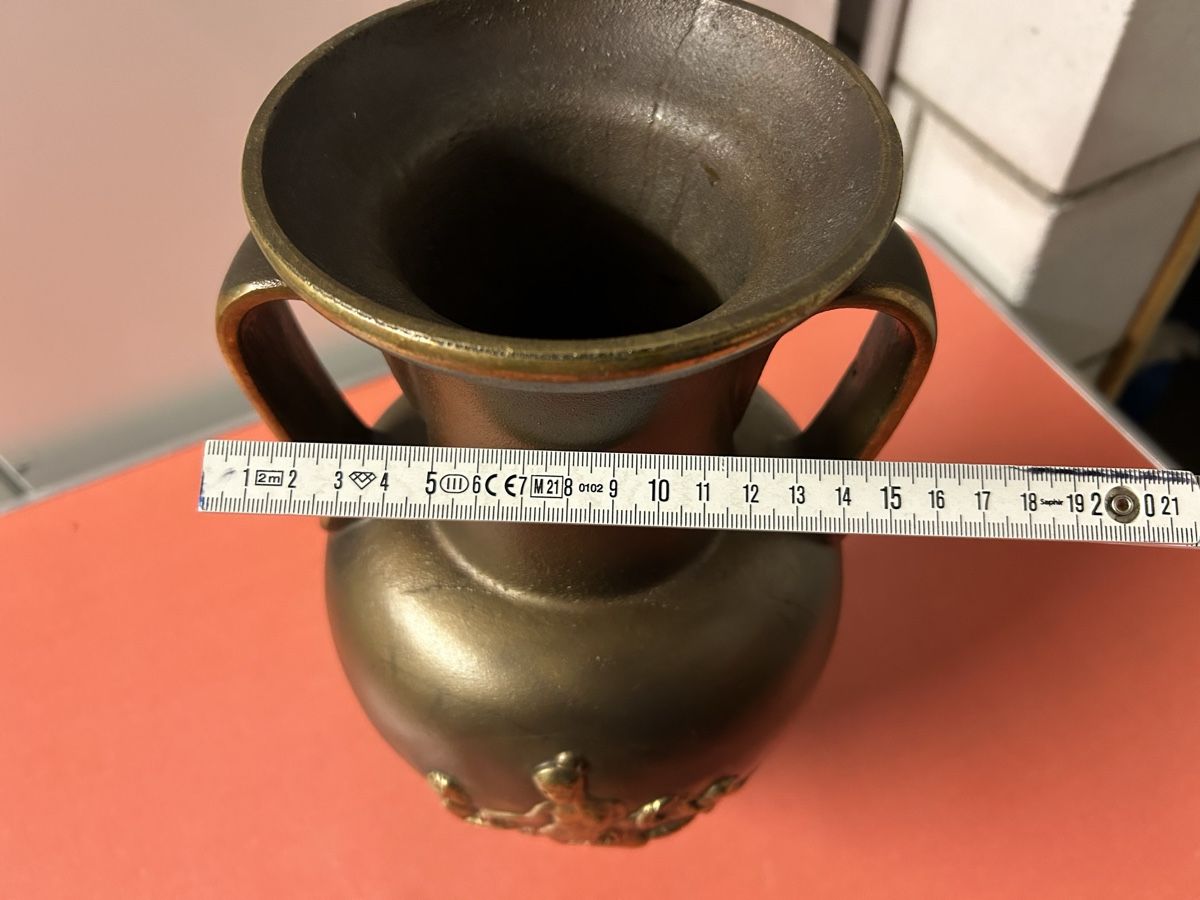 Vasi & Recipienti: 2 Amphoren Vasen JRG Bronze H 33cm.Durchmesser ca.16 cm. – Usato da Lanzenhäusern venduto da vic63 7