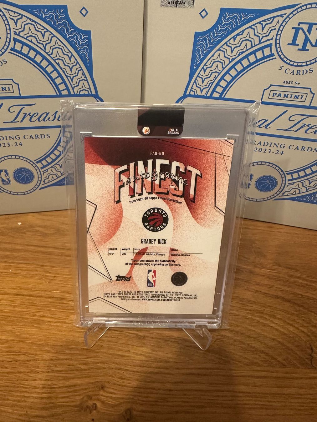 Nba Cartes à collectionner: Carte Topps Finest Gradey Dick auto – D'occasion à Vullierens par Gaara04 1