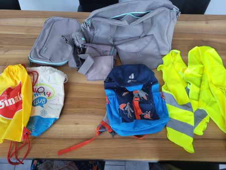 Kinderrucksack Deuter, Baby Wickeltasche, Leuchtwesten