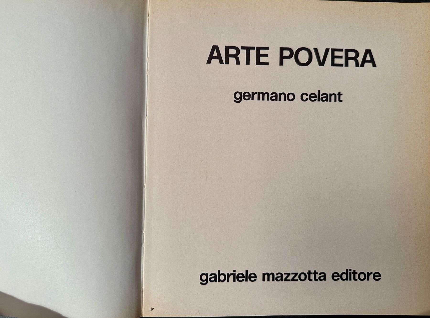 Libri: Germano Celant: Arte Povera. EA 1969 – Usato da Zürich venduto da allp 1