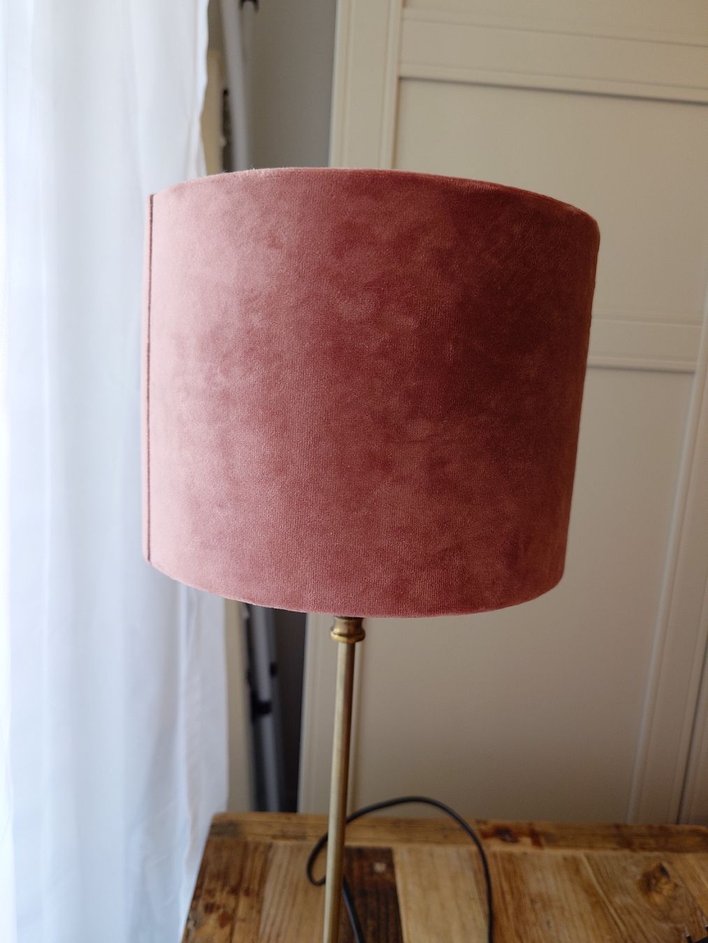Riviera Maison Lampes: Riviera Maison | Nachttisch Lampe altrosa samt – D'occasion à Muri AG par komich4 1