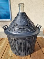 Glasballon 20 Liter mit Kunststoffkorb guter Zustand