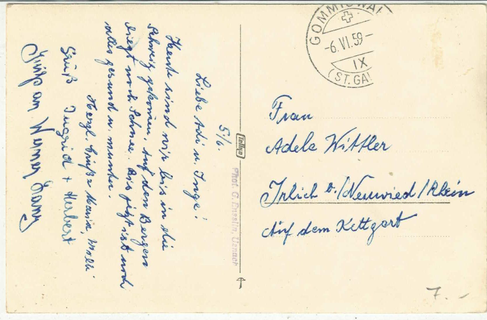 Cartoline postali: Gommiswald - Dorfansicht – Usato da Ettingen venduto da Kartenplanet 1
