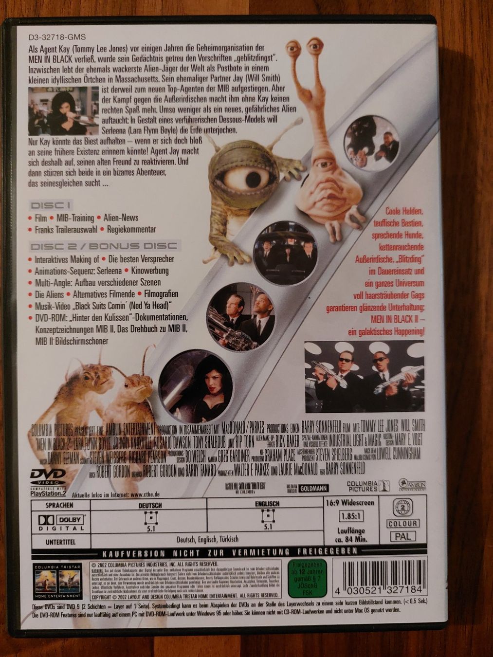 Tutti i DVDs: DVD - Men in Black 2 MIIB – Usato da Rheinfelden venduto da FilmAuktion 1