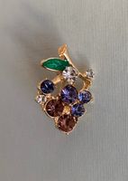 Brooch - Grape - blue