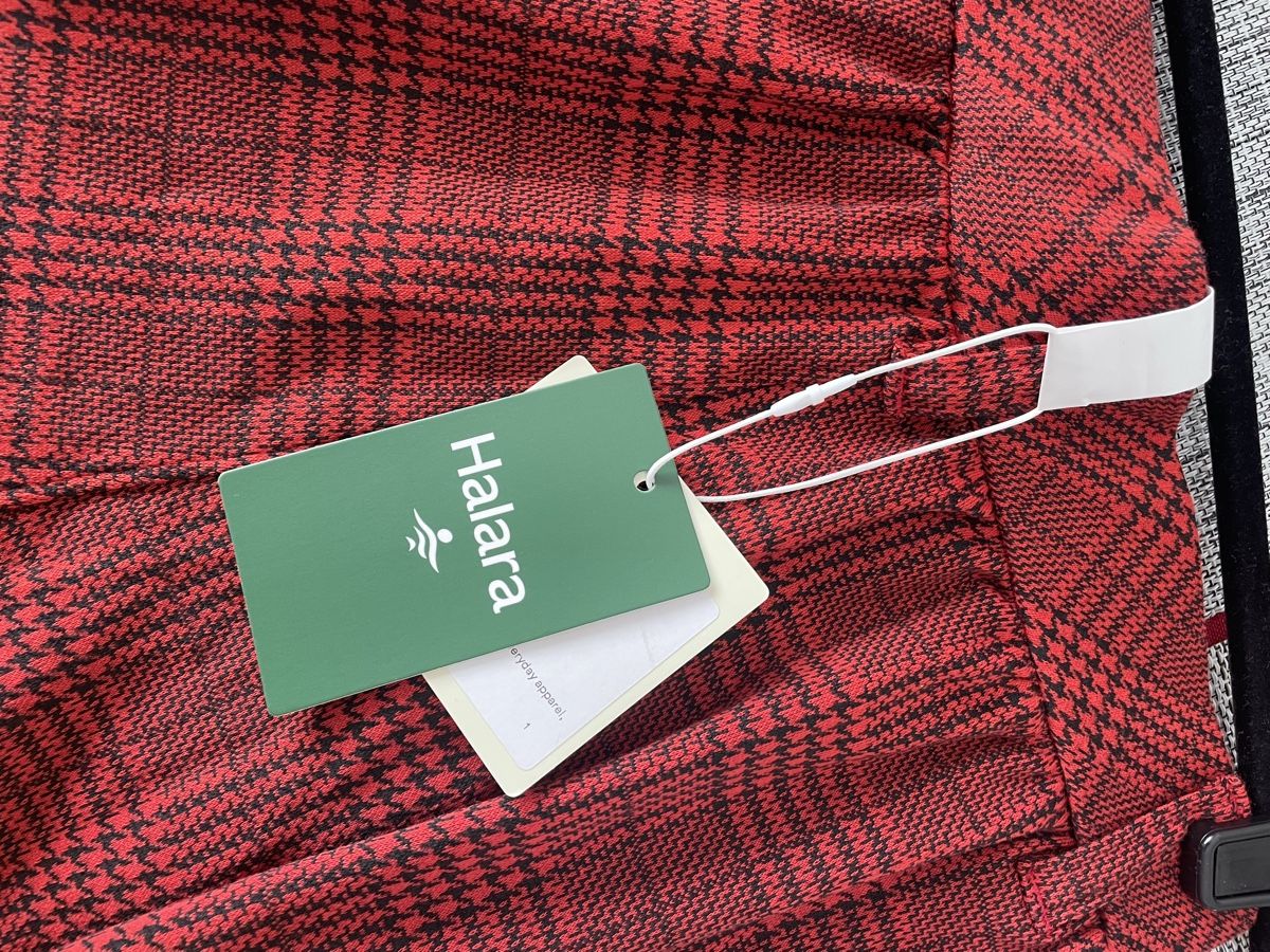 Halara Pantaloni: New Halara Pants, XS Regular, red plaid – Nuovo e nell'imballaggio originale da Zürich venduto da sezamki 2