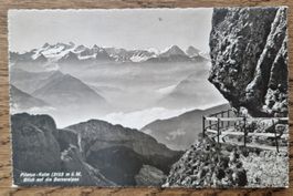 Pilatus-Kulm Nebel 1944, Hotelstempel, Poststempel Eigenthal