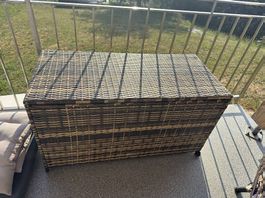 Caisson / meuble de rangement en rotin 