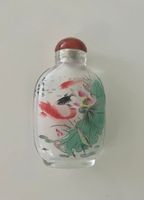 Chinesische Schnupftabakflasche Motiv Fisch Snuff Bottle