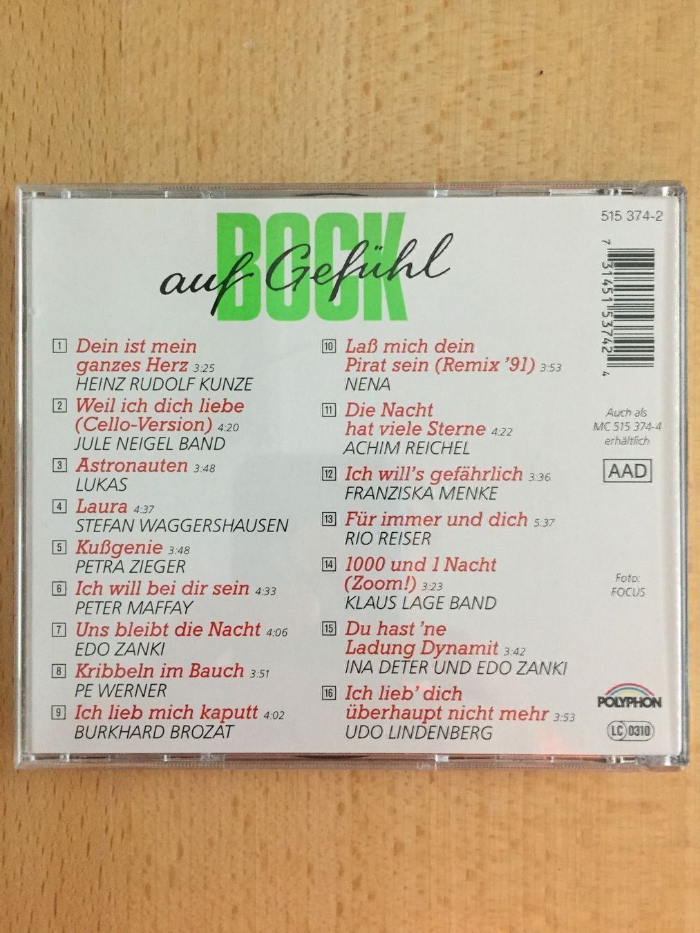 CD: Bock auf Gefühle – Usato da Rüti ZH venduto da alumedien 1
