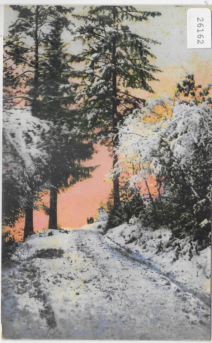 Cartoline postali: Winterlandschaft - Paysage d'hiver Litho – Usato da Ettingen venduto da Kartenplanet