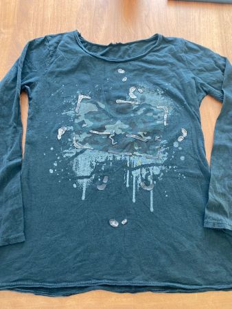 Langarm-Shirt Grösse S in schwarz