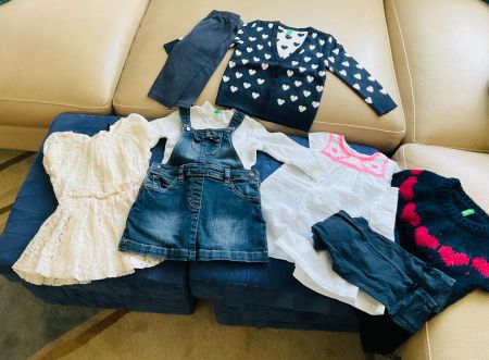 Super Lot 9 pièces vêtements fille Benetton t.1an (74 cm) ❤️