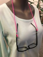 Brillenbänder/-kordeln für jede Art von Brillenbügeln, pink