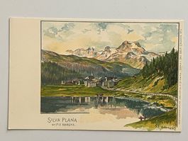Giovanni Giacometti Postkarte Silvaplana ungelaufen