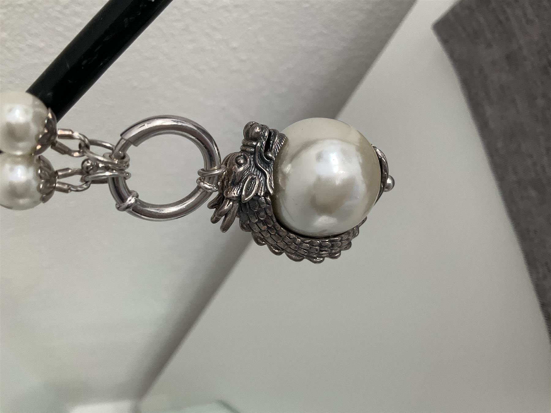Catenine: Perlenkette mit Drachen/Perlenanhänger – Nuovo (secondo la descrizione) da Zürich venduto da DidierTG 3