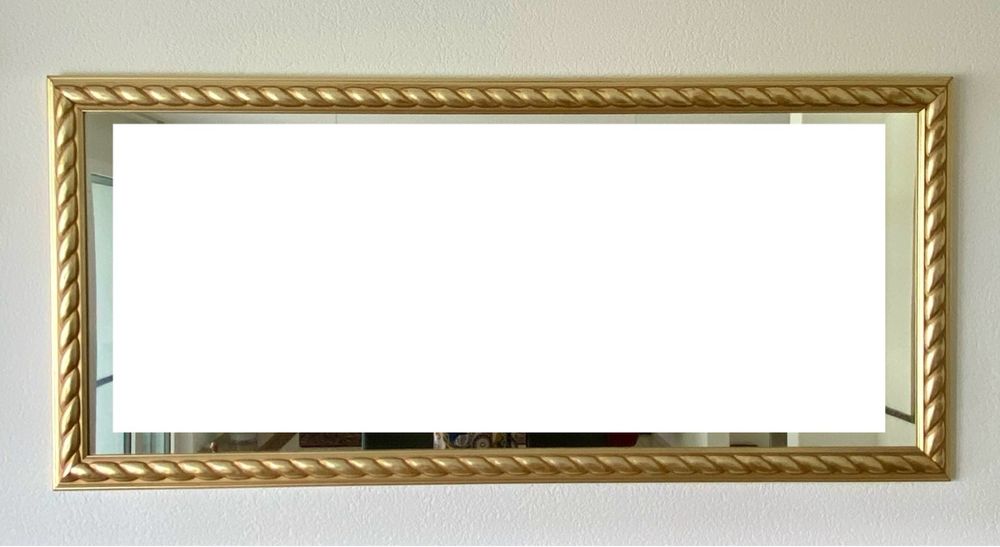 FORBATH Badezimmerspiegel – 76,2x91,4 Cm, Goldfarbener Rahmen, Gehärtetes Glas