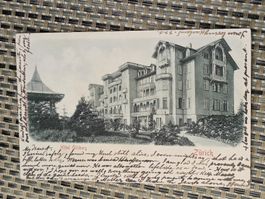 Prägedruck PK / Zürich - Hotel Üetliberg Gelaufen 1901