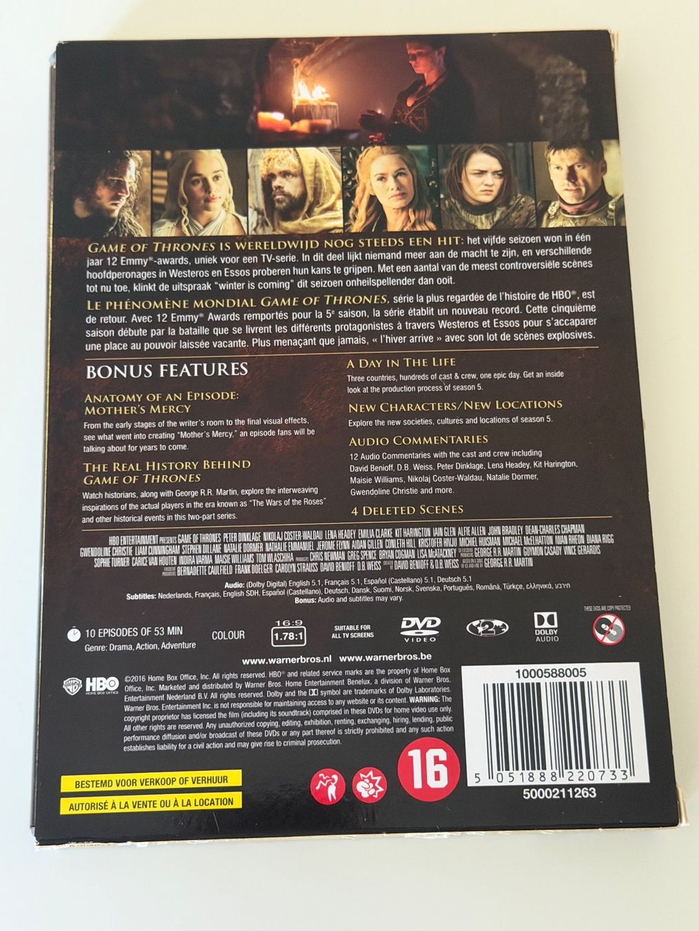 Tutti i DVDs: Game of Thrones Staffel 5 DVD Box Set 5 Discs – Nuovo (secondo la descrizione) da Altstätten SG venduto da sheamus 1