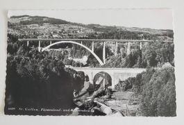 Ansichtskarte St. Gallen Fürstenland- und Kaisernbrücke alt