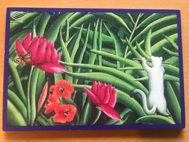 Kunst-Postkarte Naturschutz-Tram Zürich 2000-2002