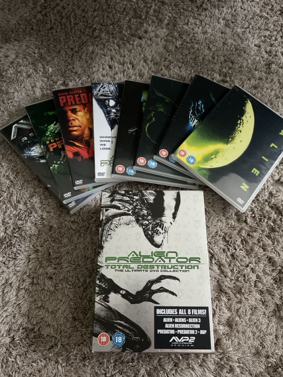 Tutti i DVDs: Alien & Predator Collection DVDs, 8-teilig, Top Zustand! – Usato da Unterkulm venduto da AnoliOccasion