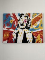 Marilyn Monroe Pop Art Bild auf Leinwand guter Zustand