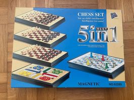 Multi-Spieleset  Schach, Dame, Mühle & Leiterlispiel