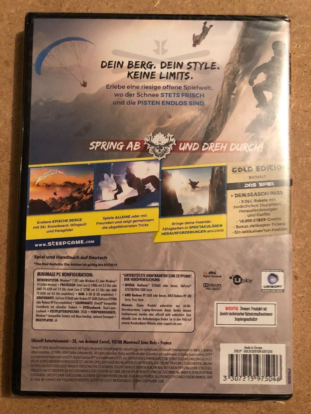 Giochi: Steep Gold Edition für PC Neu – Nuovo e nell'imballaggio originale da Kestenholz venduto da Inna09 1