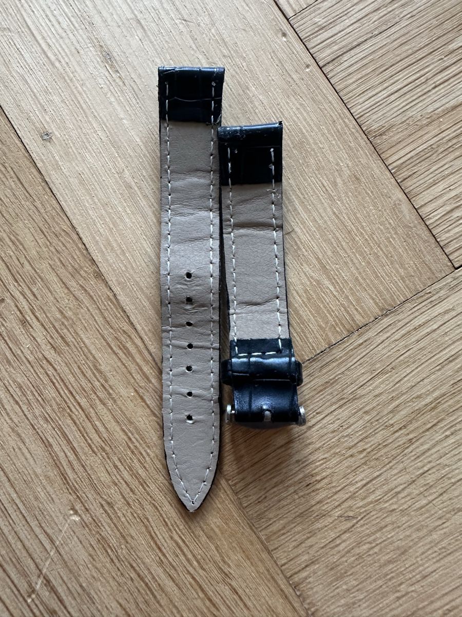 Armbänder & -reifen: Uhrenarmband Leder schwarz Krokooptik – Gebraucht aus Zürich von TheWickerman 1