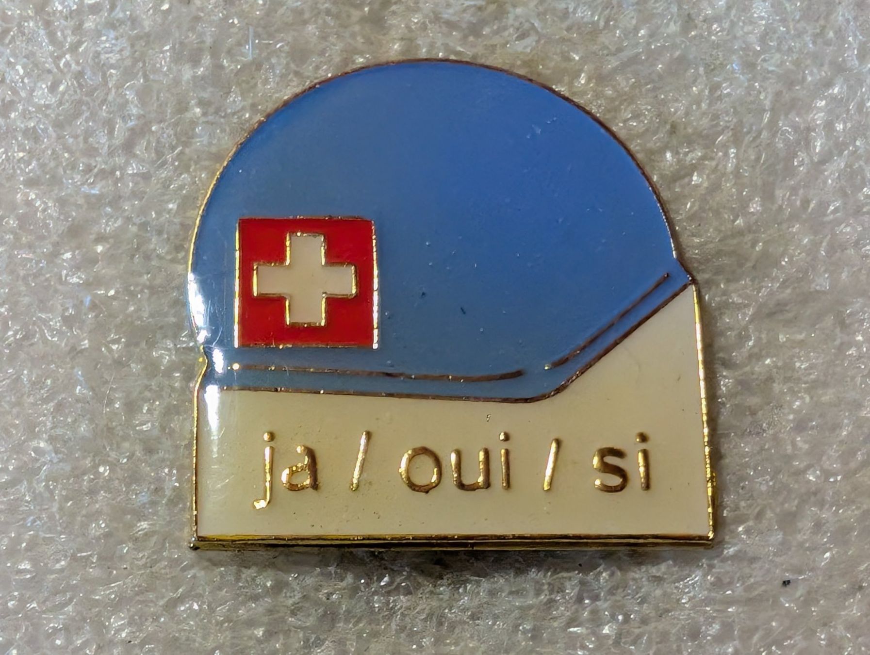 Placchette & Badge: Ansteckpin 184: Ja – Usato da Oppligen venduto da Pin-Fall-Shop