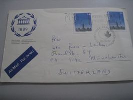 Ottawa- Münchenstein  1985 Flugbrief