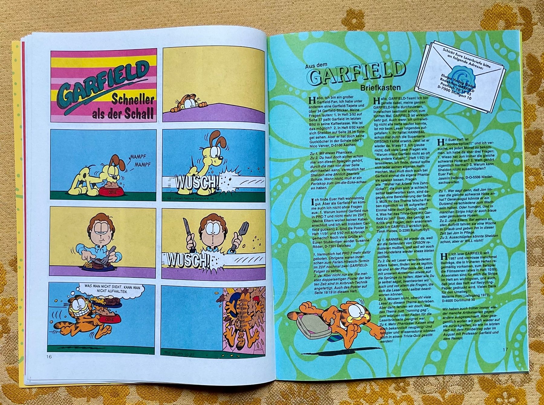 Fumetti: Garfield Heft Nr 10 von 1992 – Usato da Endingen venduto da nathan05 4