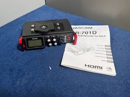 TASCAM DR-701D PCM Recorder für DSLR & Video - Top Zustand