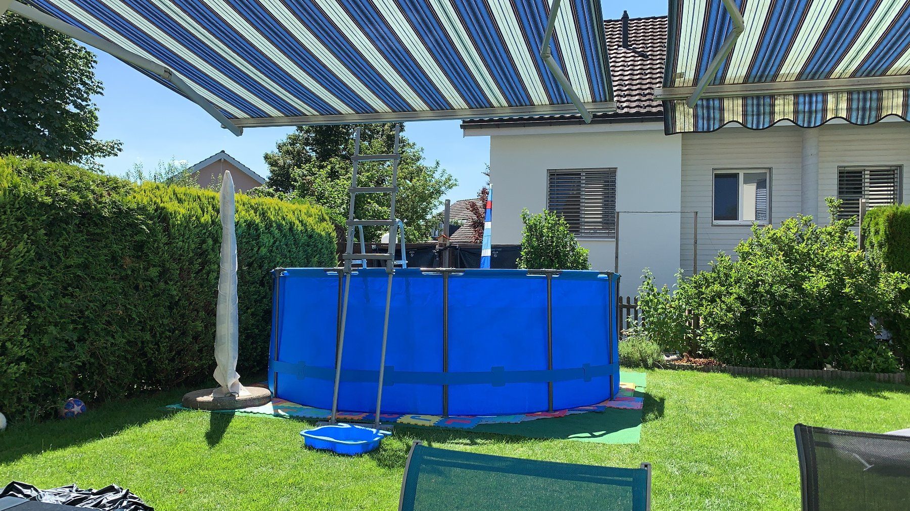 Bestway Schwimmbad: Pool Bestway Durchmesser ca. 3.6m, Tiefe 1,2m – Gebraucht aus Arnegg von