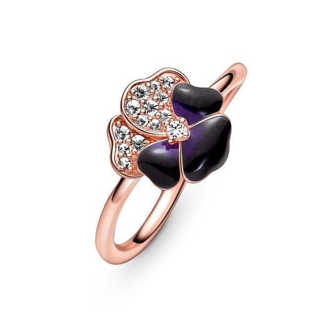 Pandora Anelli: Original Pandora Roségold Pavé Ring violett – Nuovo e nell'imballaggio originale da Rüfenacht BE venduto da Milena_1 2