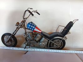 Harley Davidson Chopper Deko Motorrad USA Style, Handarbeit,