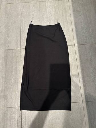 Jupe lang schwarz Eva Kyburz