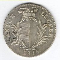 Luzern/Lucerne 5 Batzen 1816 (presque non circ. / fast unz.)