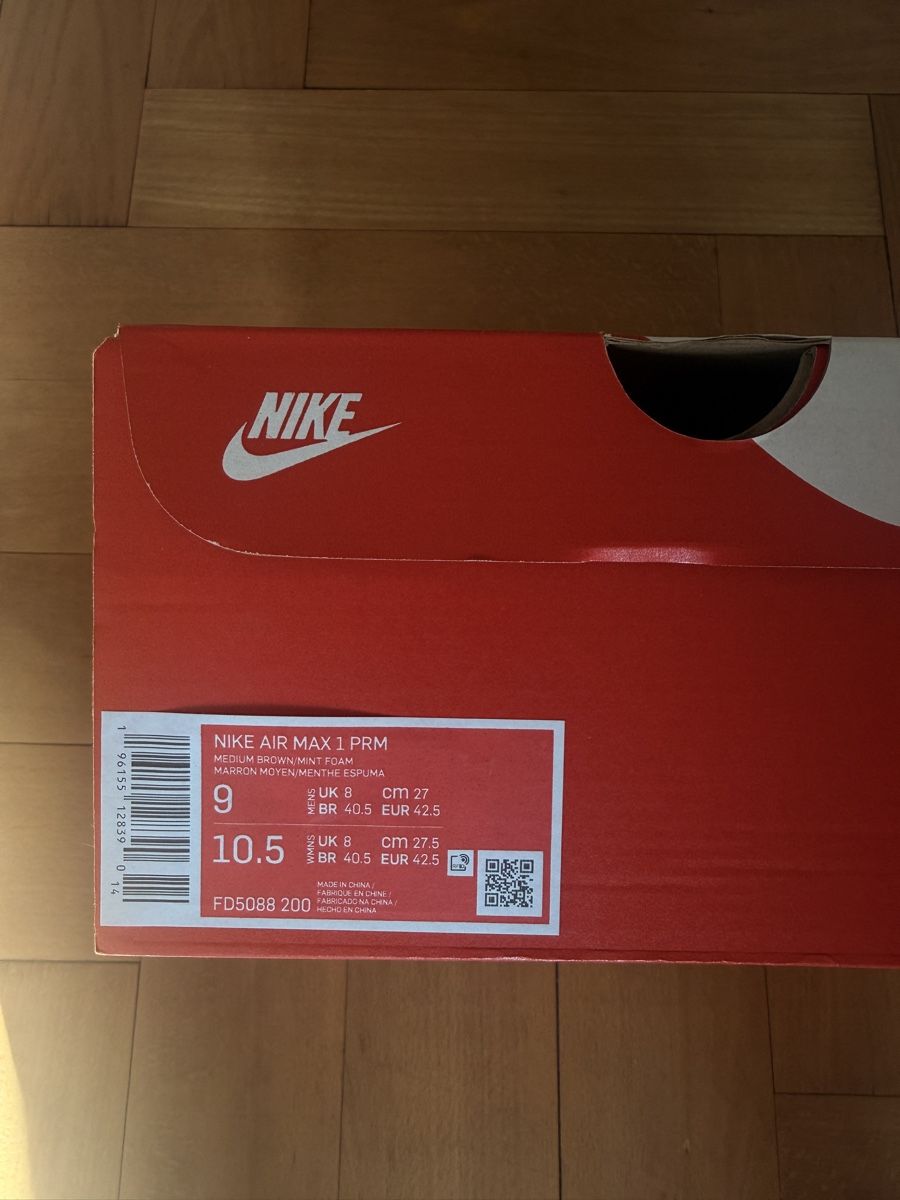 Nike Scarpe da uomo: Nike Air Max 1 PRM Medium Brown / Mint Foam 42.5 – Usato da St. Gallen venduto da samuel9408 3