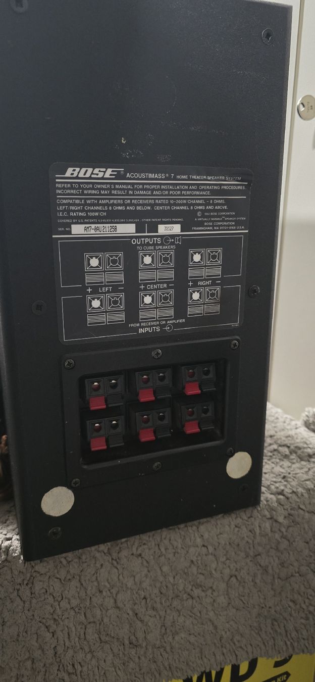 Bose Home Cinema: Bose Acoustimass 7 Home Theater Speaker System – Usato da Adlikon b.Regensdorf venduto da Gan500W 1