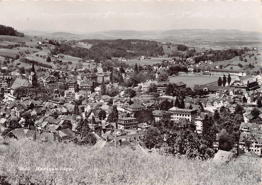 Cartoline postali: Herisau, gelaufen 1954 – Usato da Frauenfeld venduto da POML