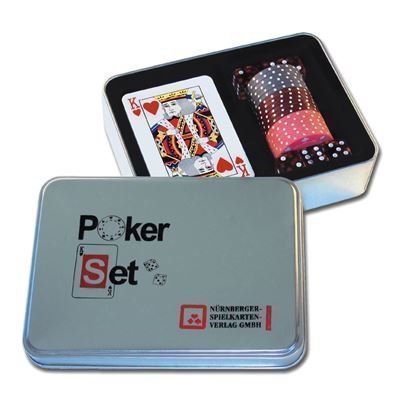 Giochi: Poker-Set in Metallgeschenkdose OVP – Nuovo e nell'imballaggio originale da Meinisberg venduto da Steiner31