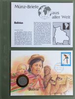 Münzbrief Bolivien 🇧🇴 1990
