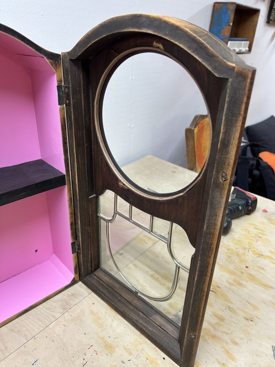 Vetrine: Wandschrank Holz mit Glasfront – Usato da Uster venduto da Stromboli7 1