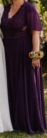 Trauzeugin-Kleid/Abendkleid 5XL (ca. 48) inkl. Stola