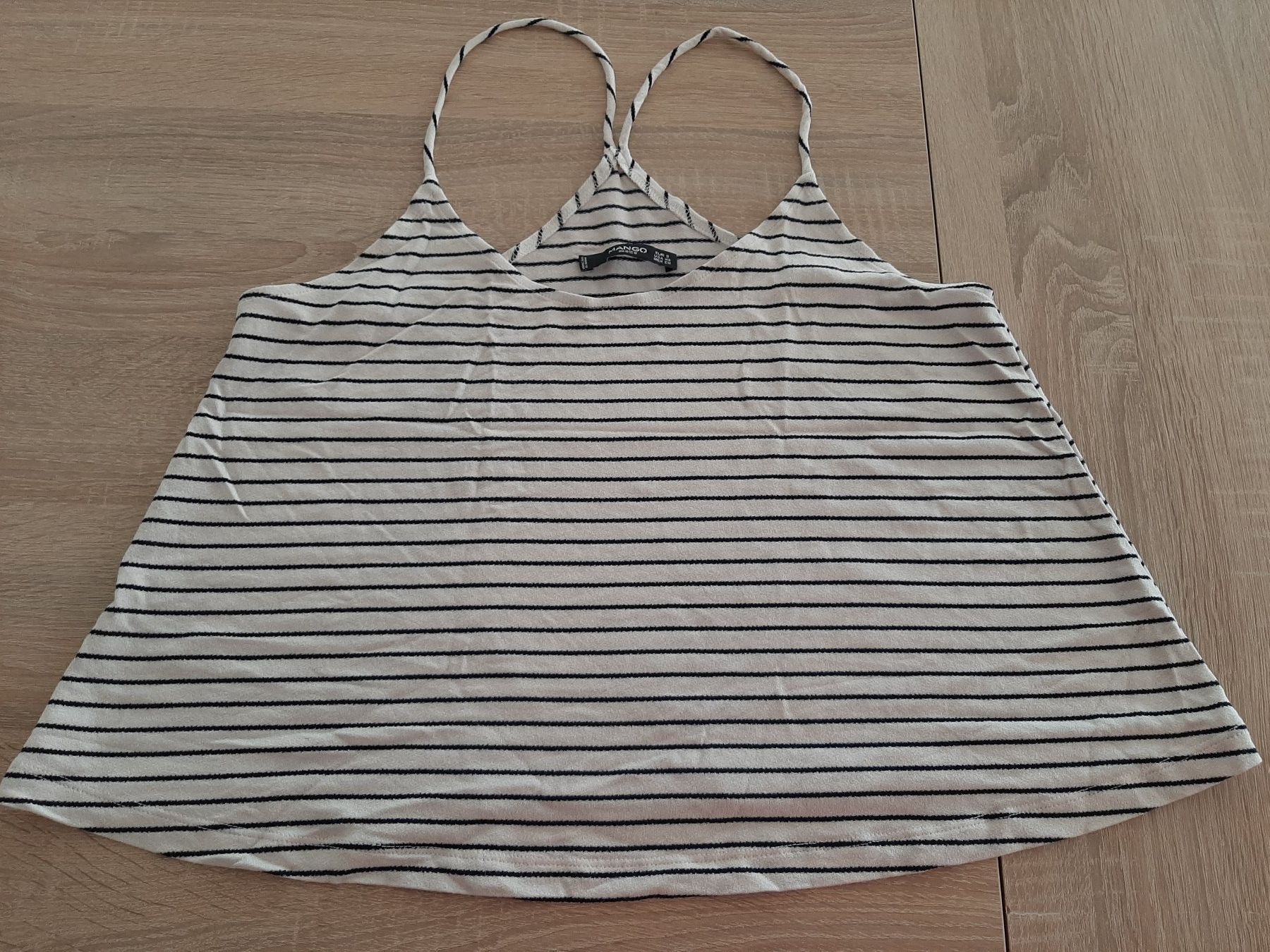 Mango Top: Top gestreift weiss / schwarz Gr. S – Usato da Menziken venduto da Rien1