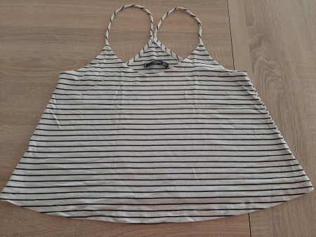 Top gestreift weiss / schwarz Gr. S