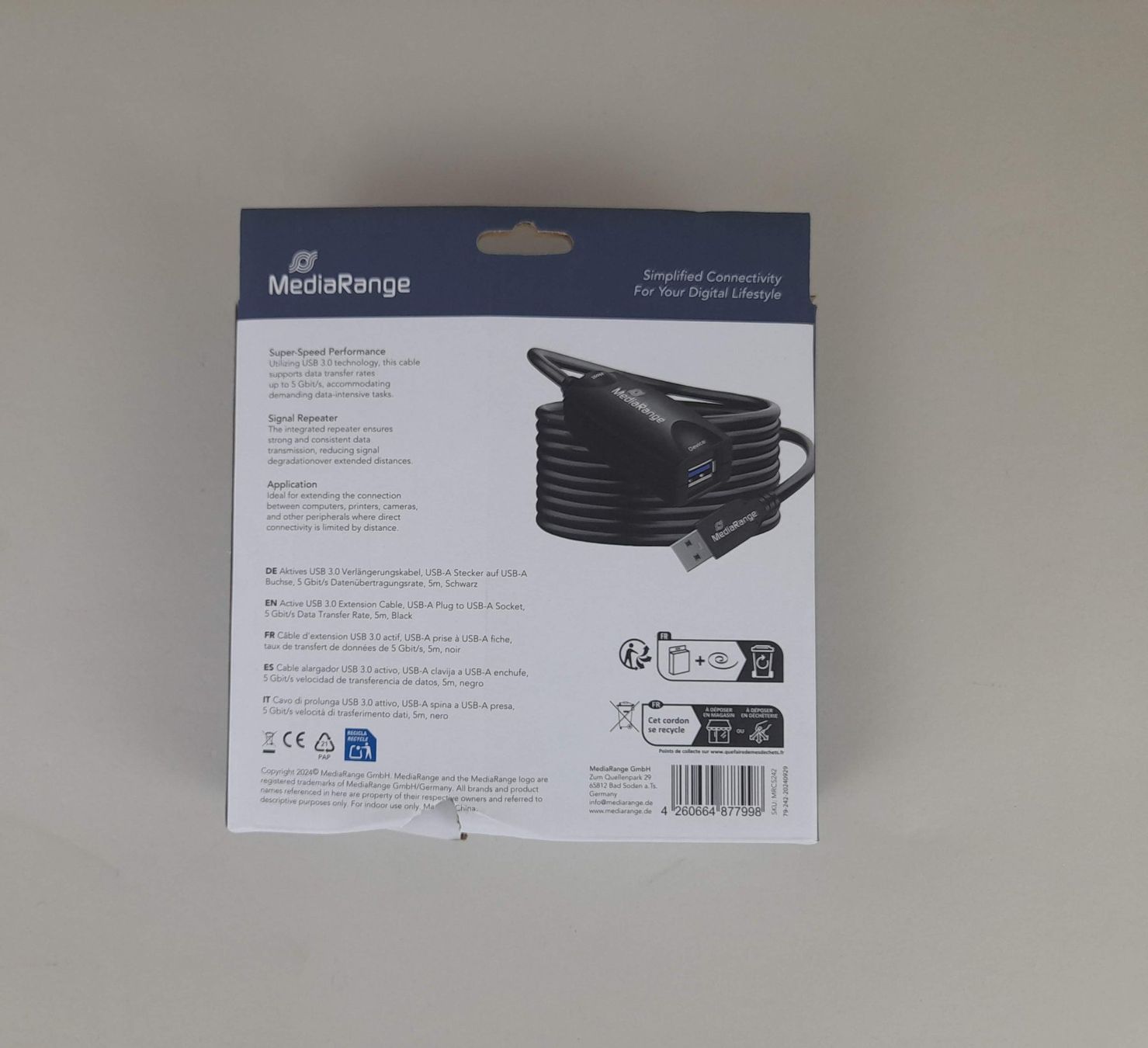 Kabel: MEDIARANGE Active USB extension cable – Neu (gemäss Beschreibung) aus Liebefeld von Restwert_Liebefeld 1