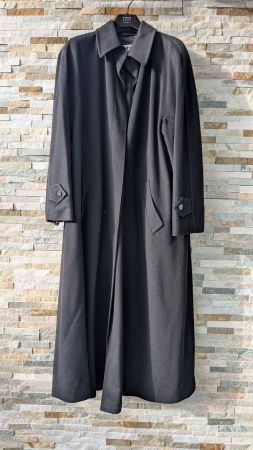 100% Kaschmir Mantel, schwarz, Grösse D 42